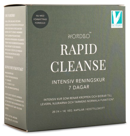 Miniatyrbild Nordbo Rapid Cleanse, 28 kaps