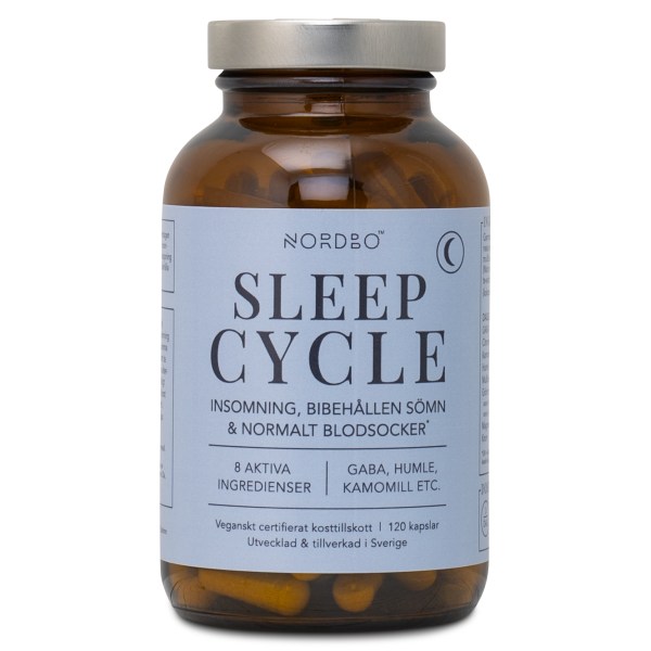 Nordbo Sleep Cycle, 120 kaps | Hälsa - Stress | Gymkraft