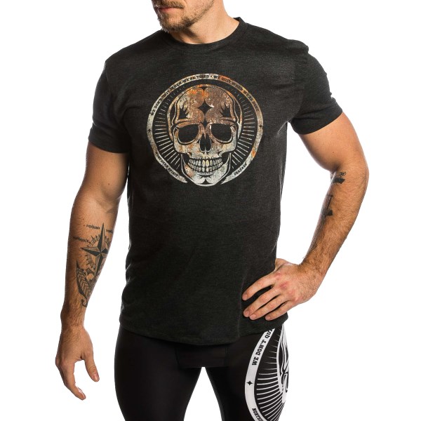 Northern Spirit Tee Black with Rusty Skull