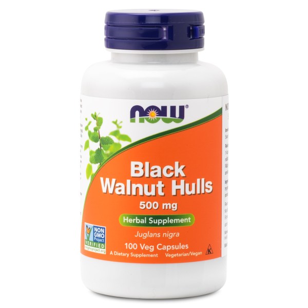 NOW Black Walnut Hulls 500 mg, 100 kaps | Hälsa | Gymkraft