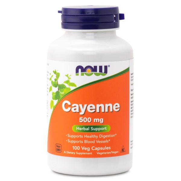 NOW Cayenne 500 mg, 100 kaps | Diet - Fettförbränning | Gymkraft