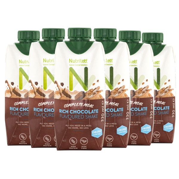 Nutrilett Less Sugar Smoothie, Rich Chocolate, 6-pack