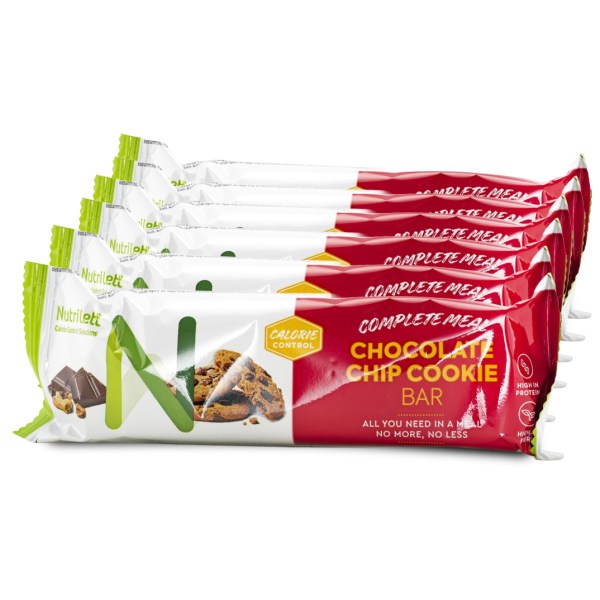Nutrilett Smart Meal Bar, Chocolate Chip cookie, 6-pack