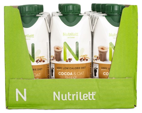 Miniatyrbild Nutrilett VLCD Shake, Cocoa & Oat, 12-pack