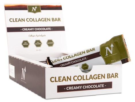 Miniatyrbild Nyttoteket Clean Collagen Bar, Creamy Chocolate, 12-pack