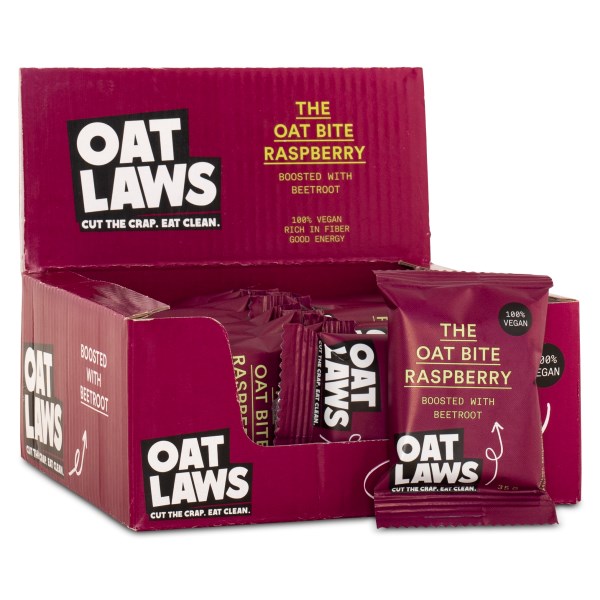 OATLAWS The Oat Bite, Raspberry, 18-pack