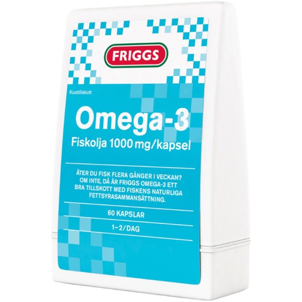 Köp Friggs Omega3 Fiskolja hos Svenskt Kosttillskott. Snabbt & fraktfritt!