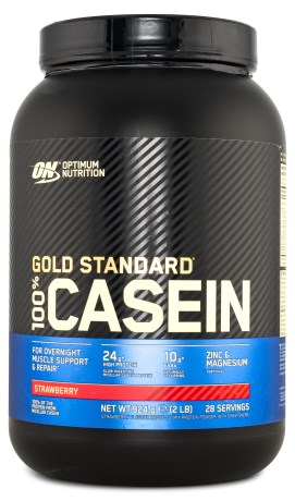 Miniatyrbild Optimum Nutrition 100% Casein, Strawberry, 924 g