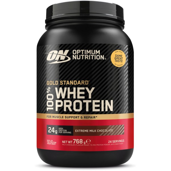 Optimum Nutrition 100% Whey Gold Standard, , 768 g | Träningstillskott - Proteinpulver - Vassleprotein | Gymkraft
