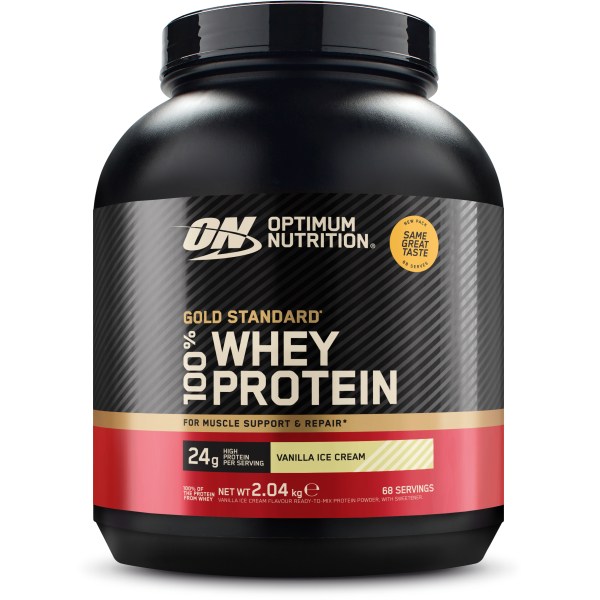 Optimum Nutrition 100% Whey Gold Standard, Vanilla Ice Cream, 2 kg