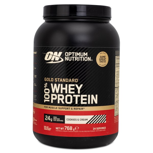 Optimum Nutrition 100% Whey Gold Standard, Cookie & Cream, 768 g