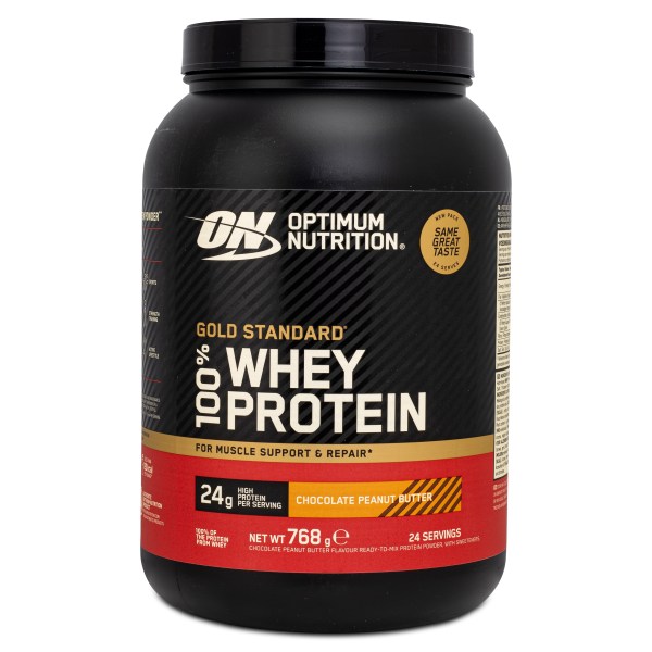 Optimum Nutrition 100% Whey Gold Standard, Chocolate Peanut Butter, 768 g