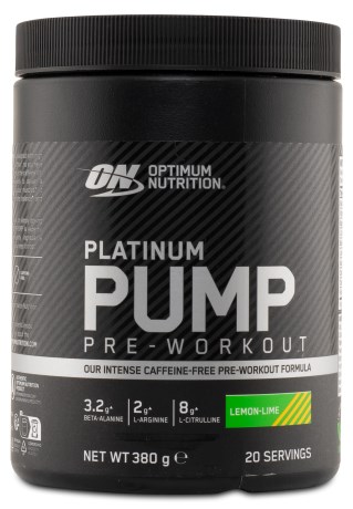 Miniatyrbild Optimum Nutrition Platinum PWO Pump, 380 g, Lemon Lime