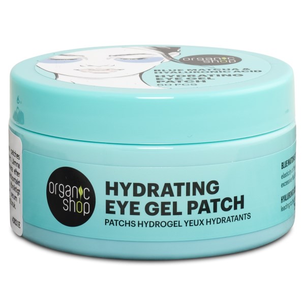 Organic Shop Ögonpads 1 st Blå Matcha & Hyaluronsyra