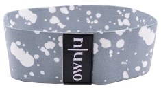 Miniatyrbild OWNU Short Fabric Resistance Band, Grey/White - Light