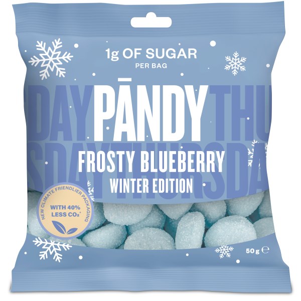 Pändy Candy, Frosty Blueberry Winter Edition, 50 g
