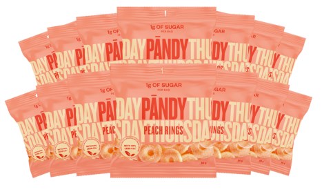 Miniatyrbild Pndy Candy, Peach Rings, 14-pack