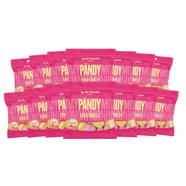 Pändy Candy, Sour Skulls, 14-pack | Livsmedel - Godis & Snacks - Godis | Gymkraft