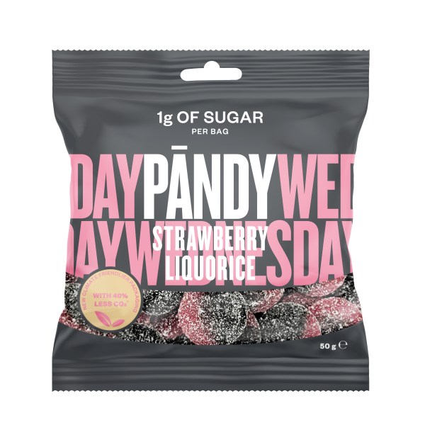 Pändy Candy, Strawberry/Liquorice, 50 g | Livsmedel - Godis & Snacks - Godis | Gymkraft