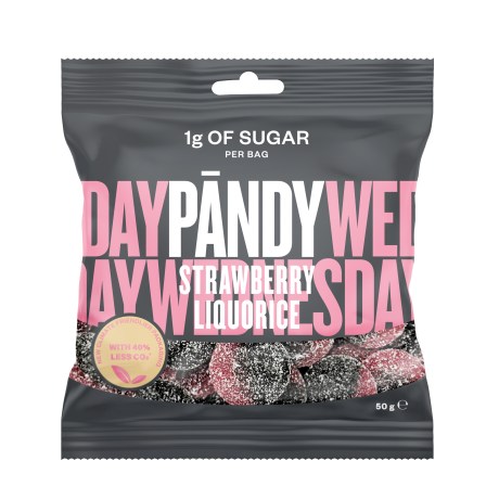 Miniatyrbild Pndy Candy, Strawberry/Liquorice, 50 g