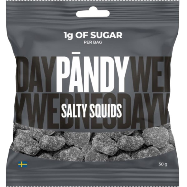 Pändy Candy, Salty Squids, 50 g | Livsmedel - Godis & Snacks - Godis | Gymkraft
