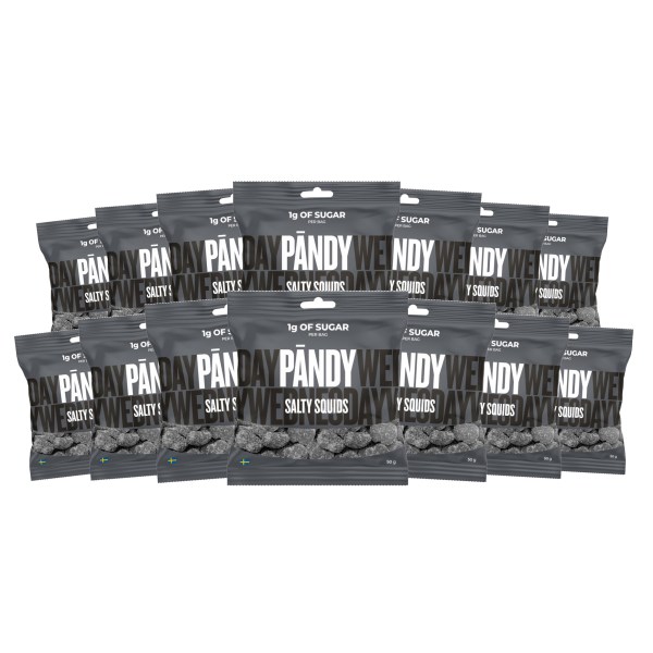 Pändy Candy, Salty Squids, 14-pack | Livsmedel - Godis & Snacks - Godis | Gymkraft