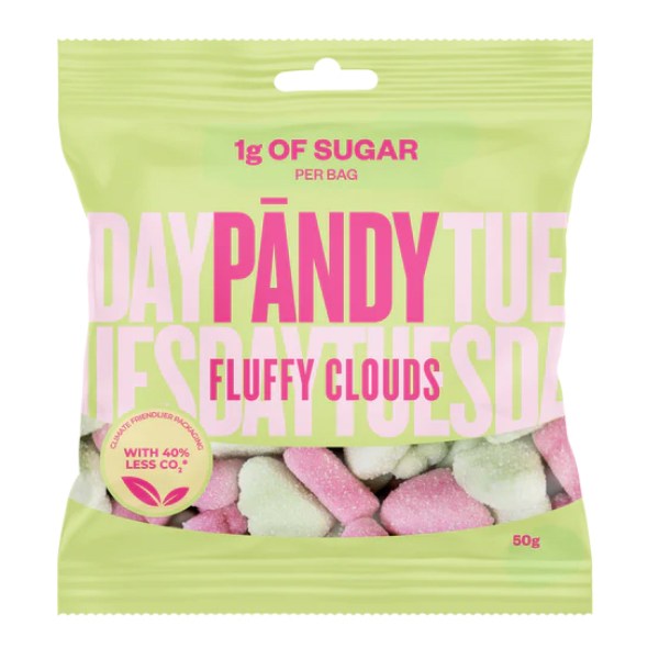 Pändy Candy, Fluffy Clouds, 50 g | Livsmedel - Godis & Snacks - Godis | Gymkraft