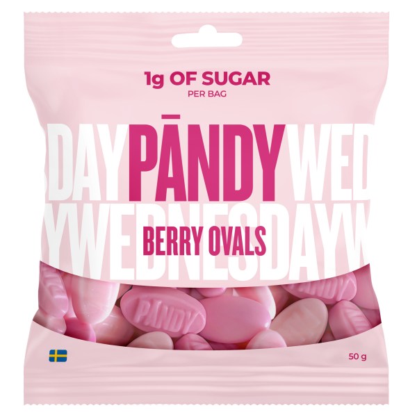 Pändy Candy, Berry Ovals, 50 g | Livsmedel - Godis & Snacks - Godis | Gymkraft