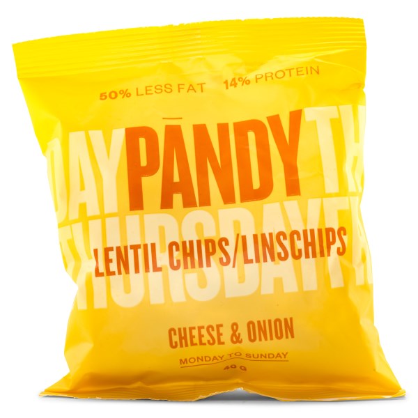 Pändy Linschips - Utgående Cheese & Onion 40 g