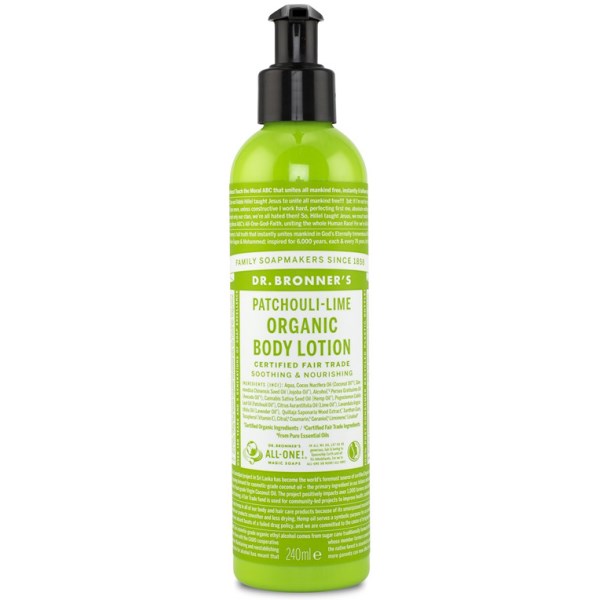 Dr Bronner Organic Body Lotion Patchouli Lime 240 ml