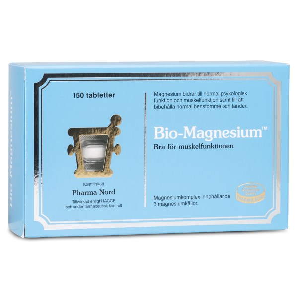 Pharma Nord Bio-Magnesium, 150 tabl | Vitamin & Mineraltillskott - Mineraler - Magnesium | Gymkraft