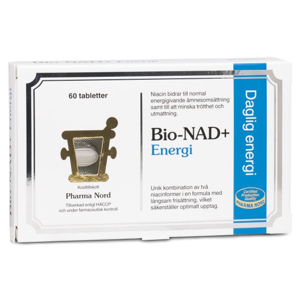 Pharma Nord Bio-NAD+ Energi, 60 tabl | Vitamin & Mineraltillskott - NAD+ | Gymkraft