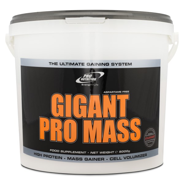 Pro Nutrition Gigant Pro Mass, Jordgubb, 5 kg