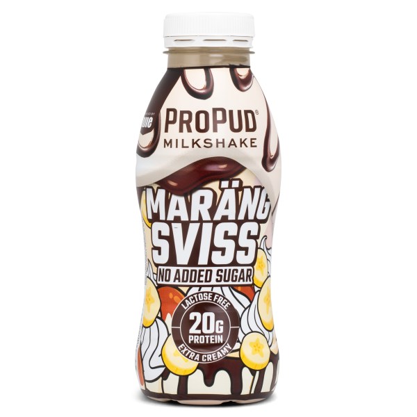 ProPud Protein Milkshake, Marängsviss, 330 ml | Träningstillskott - Efter Träning - Färdiga proteinshakes | Gymkraft