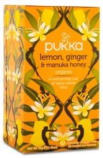 Miniatyrbild Pukka Te Lemon, Ginger & Manuka, 20 p�sar