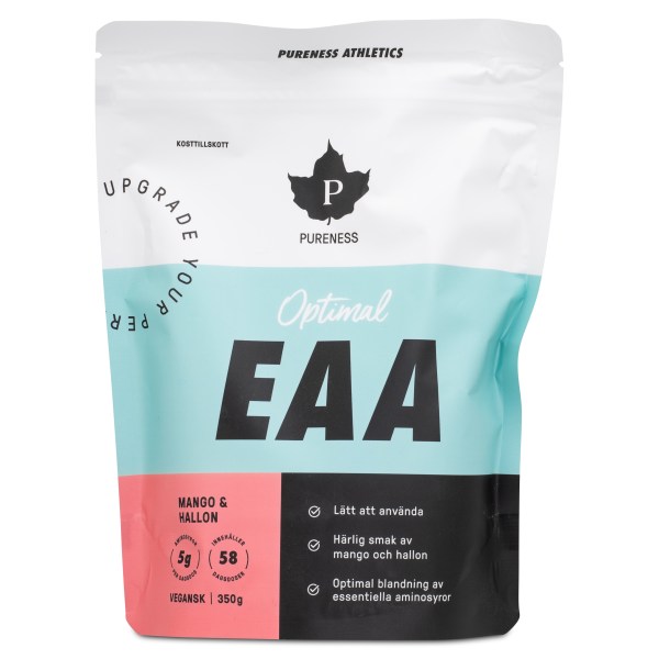 Pureness Athletics Optimal EAA-pulver, Mango & Hallon, 350 g | Träningstillskott - Aminosyror - EAA | Gymkraft