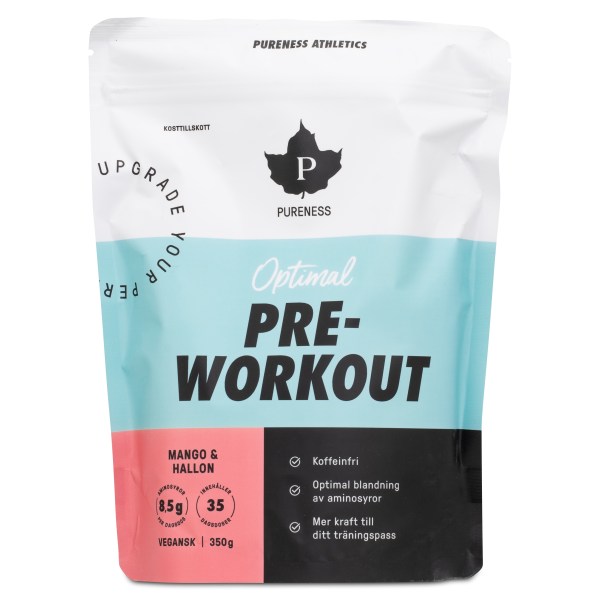 Pureness Athletics Optimal Pre-Workout, Mango & Hallon, 350 g | Träningstillskott - Före Träning - PWO | Gymkraft