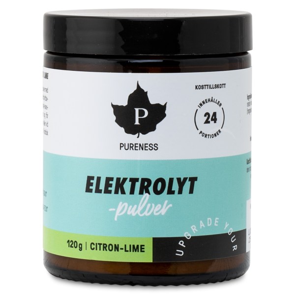 Pureness Elektrolytpulver, Citron/Lime, 120 g | Träningstillskott - Under Träning - Vätskeersättning | Gymkraft