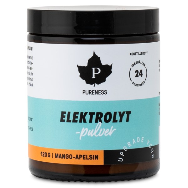 Pureness Elektrolytpulver, Mango & Apelsin, 120 g | Träningstillskott - Under Träning - Vätskeersättning | Gymkraft