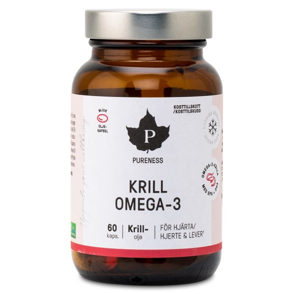 Pureness Krill Omega-3, 60 kaps | Hälsa - Omega-fettsyror - Omega-3 | Gymkraft