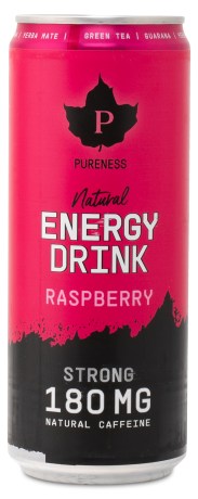 Miniatyrbild Pureness Natural Energy Drink Strong, Raspberry, 330 ml