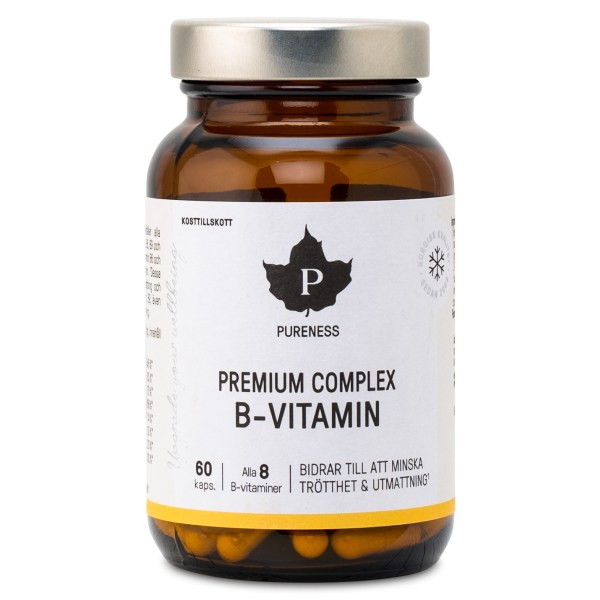 Pureness Premium Complex B-Vitamin, 60 kaps | Vitamin & Mineraltillskott - Vitaminer - B-vitamin | Gymkraft