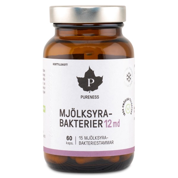 Pureness Starka Mjölksyrabakterier 12 md, 60 kaps