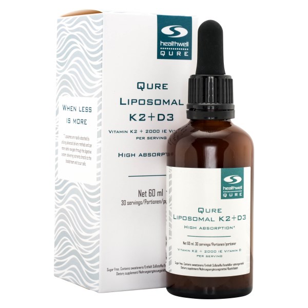 Healthwell QURE Liposomal K2+D3 60 ml