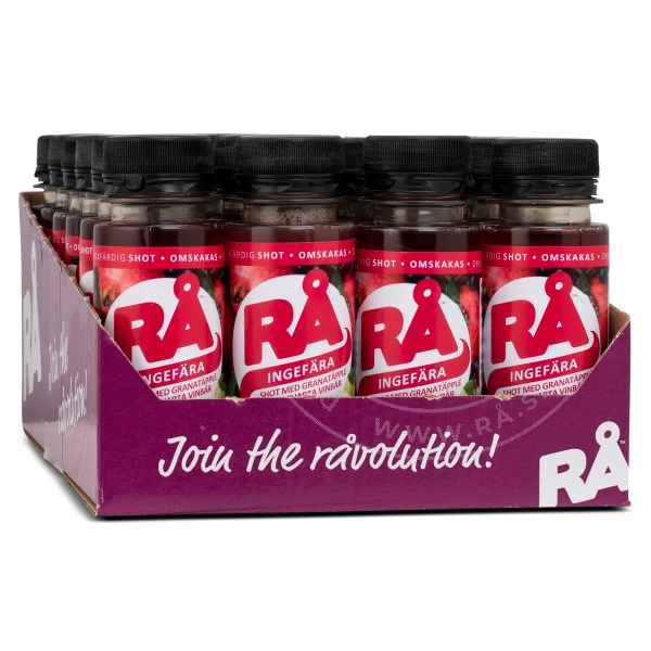 RÅ Ingefärsshot m Smak, Granatäpple, 24-pack | Livsmedel - Dryck - Frukt & Bärdryck | Gymkraft