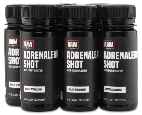 Miniatyrbild RAW Adrenalean Shot, Frozen Strawberry, 6-pack