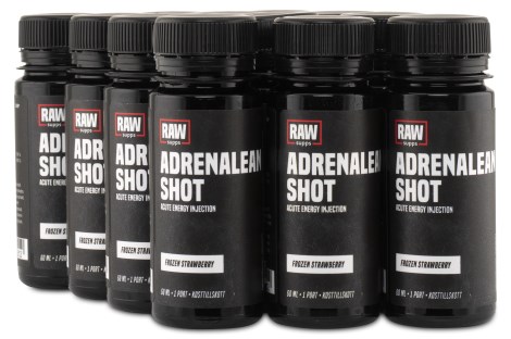 Miniatyrbild RAW Adrenalean Shot, Frozen Strawberry, 12-pack