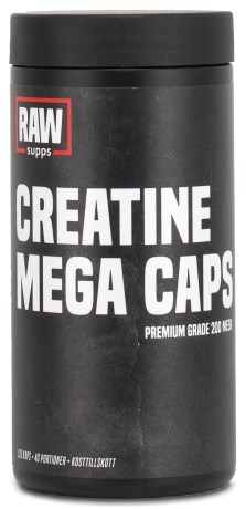 Miniatyrbild RAW Creatine Mega Caps, 120 kaps