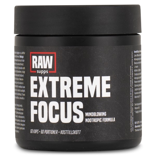 RAW Extreme Focus, 60 kaps