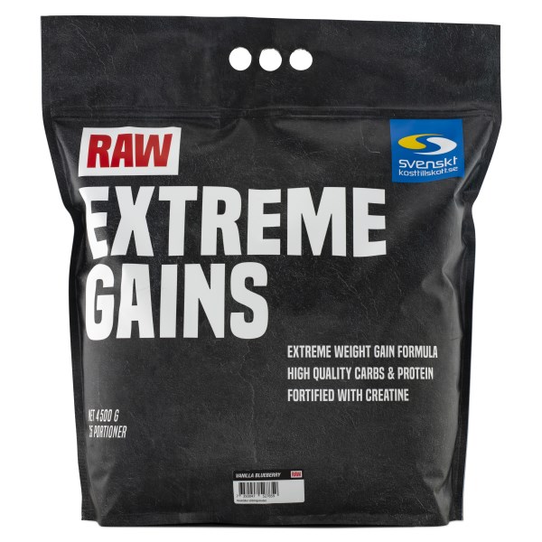 RAW Extreme Gains, Vanilla Blueberry, 4,5 kg